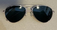 Peppers Maverick Polarized Aviator Sunglasses - Gold / Dark Green - NEVER WORN