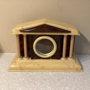 Vintage Sessions Miniature Celluloid Clock- parts/repair (525)