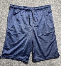 Athletic Works Shorts Youth XXL 18 Navy Blue Mesh Basketball Gym DriWorks