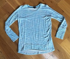 Champion Elite Women's Medium Shirt Lightweight Crew Neck Long Sleeve Tee Blue