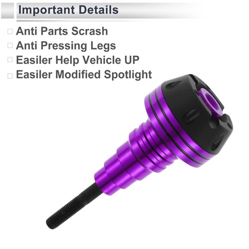 Protector marco moto 20mm aluminio/plástico 62x136mm morado 1pc para XX - Imagen 6 de 7