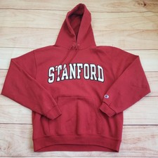 Stanford Cardinal Hoodie Sweatshirt Mens M Red NCAA College Football Champion