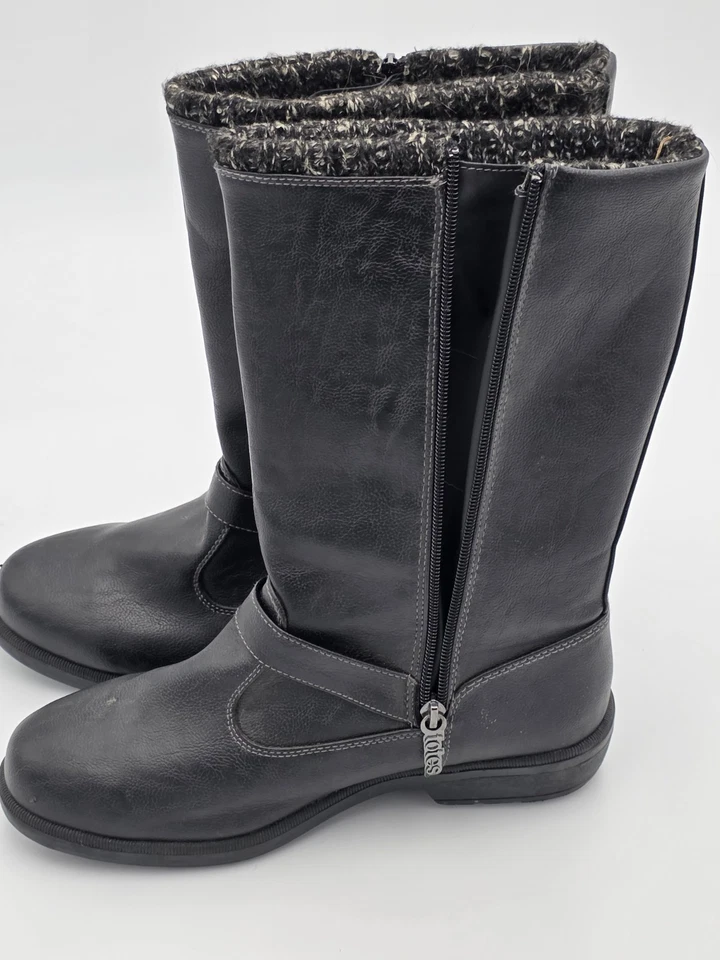 Сумки женщин Maggie черный размер 9 М свитер середины икры зимние ботинки на молнии с подкладкой - Изображение 3 из 4