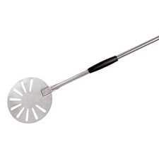 World Cuisine 4173723 9 in Round Stainless Steel Pizza Peel