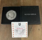 1 OZ .999 PURE SILVER SHIELD PROOF OBAMANUS MEMBERS ONLY ROUND COIN OBAMA COA