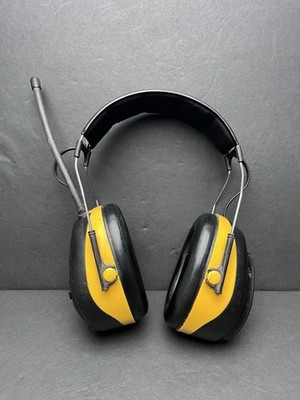 3M Tekk Protection Work Tunes AM/FM Radio Headphones Black And Yellow Tested
