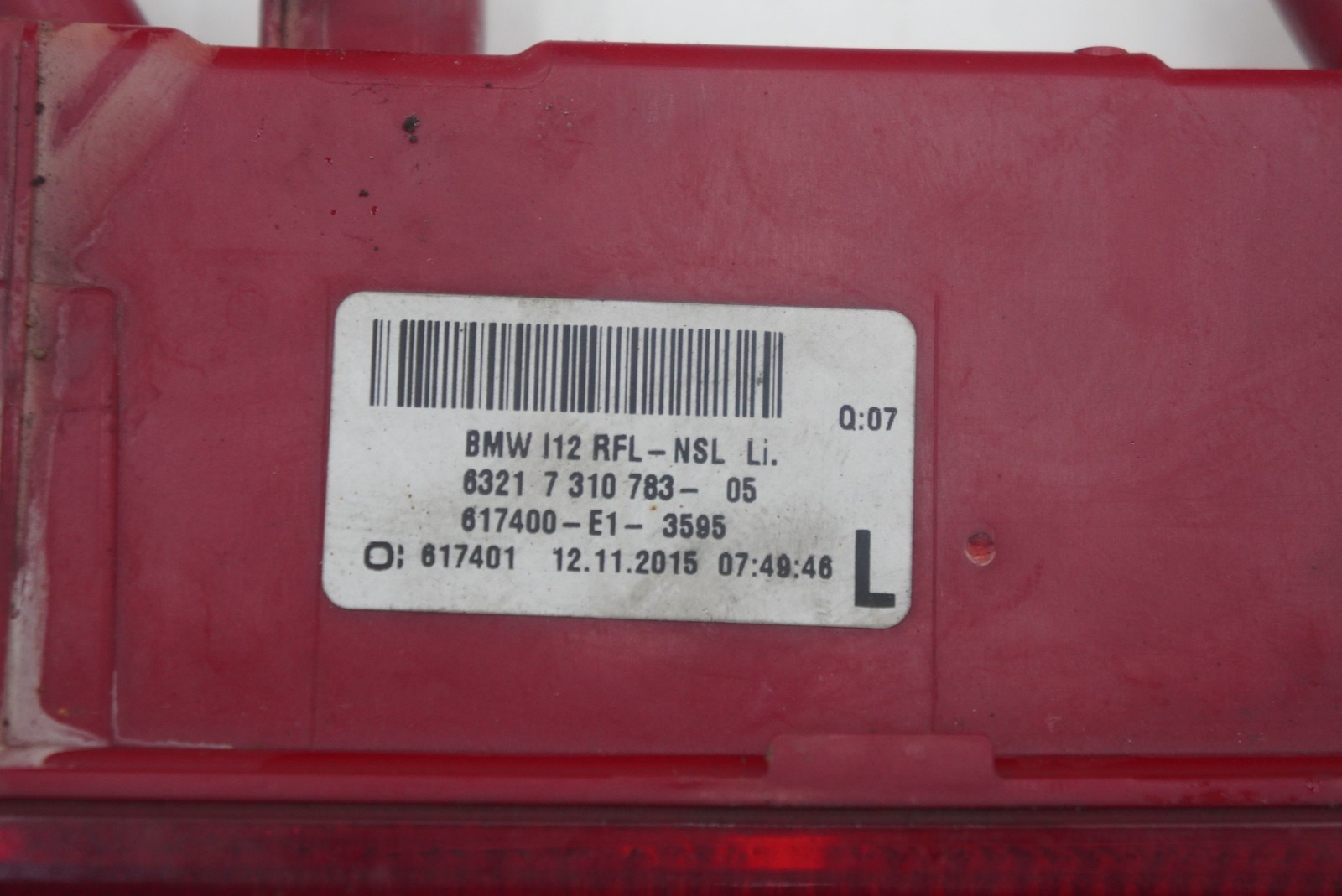 Rear Left Bumper Lower LED Tail Light Lamp 63217310783 OEM BMW i8 2014-20