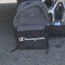 Champion Unisex Gray/Black Backpack, Zip Clos...