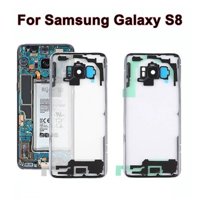 Transparent Back Battery Glass Cover For Samsung Galaxy S8 Replacement