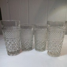 Anchor Hocking Wexford Ice Tea Cocktail Glasses Mid-Century Modern Set Of 4