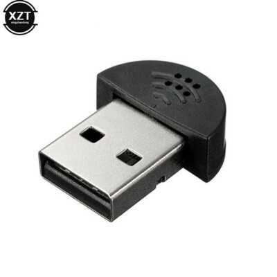Mini USB 2.0 Mikrofon Tragbar Studio Sprache Mikro Audio Adapter Skype All PC