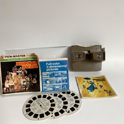 Vintage View-Master mit Disney auf Parade Rollen