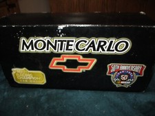 Racing Champions 24K Gold 50th Anniv. 1998 Gold Chevy Monte Carlo Nascar 1:24