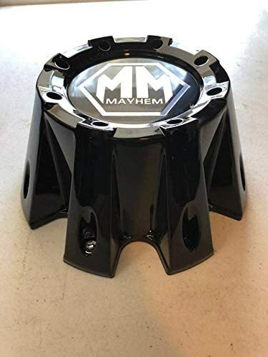 Mayhem Wheels 8101 C108101B01-R 813220825F-2 Gloss Black Rear Center Cap - Picture 2 of 3