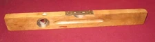 Vintage STANLEY No. 0 Level 24" Wood Carpenters Bubble Level Made in USA