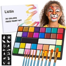 Water Based Face Paint - 36 Colors Professional Face Body Painting 36 Colors