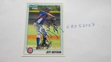 2010 Bowman Jeff Antigua signed Baseball Card (2)