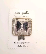 Papillon Dog Pin