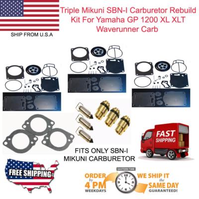 Yamaha  Mikuni Triple Carb Rebuild Kit & Needle / Seat GP1200R  Gaskets Best