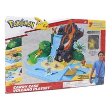 Pokémon Volcano Playset with 2" Pikachu & 7 Play Areas, BRAND NEW
