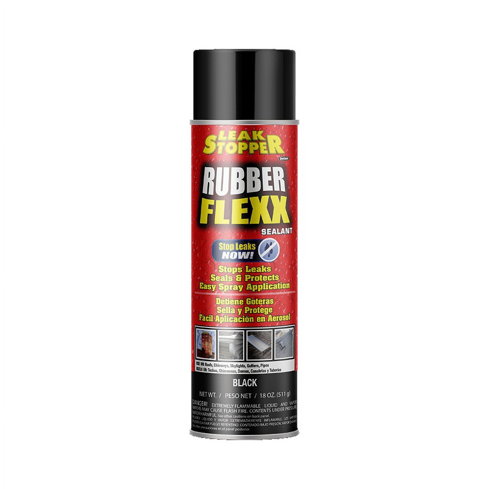 Rubber Flexx Leak Repair & Sealant Spray 18 Oz 100 Flexible Seal