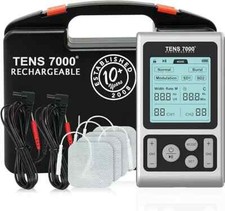 7000 Rechargeable TENS Unit Muscle Stimulator and Pain Relief Device - Advanced