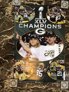 Super Bowl Xlv 45 Green Bay Packers Poster 23x34 Ebay