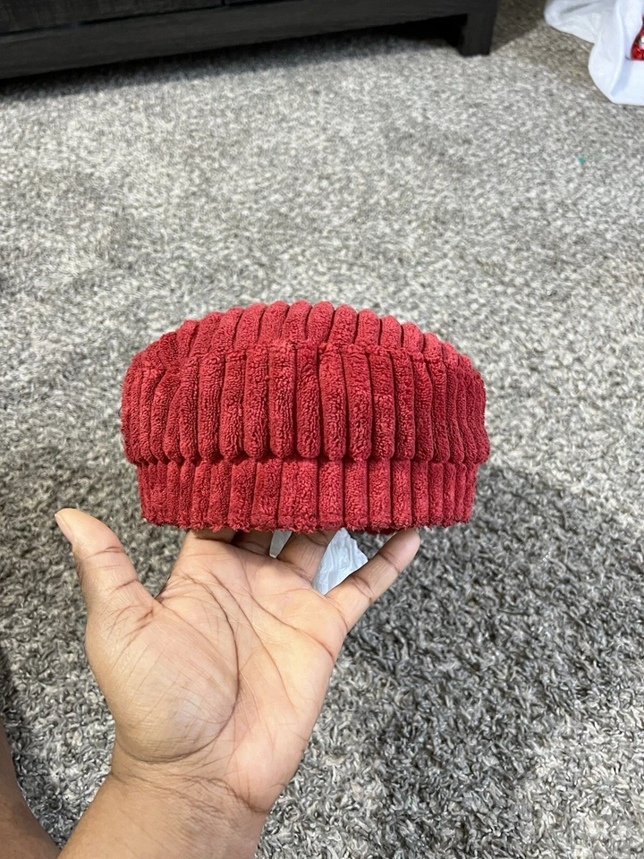 Free People Rust Red Corduroy Baseball Cap Hat Adjustable One Size - Image 3 of 4