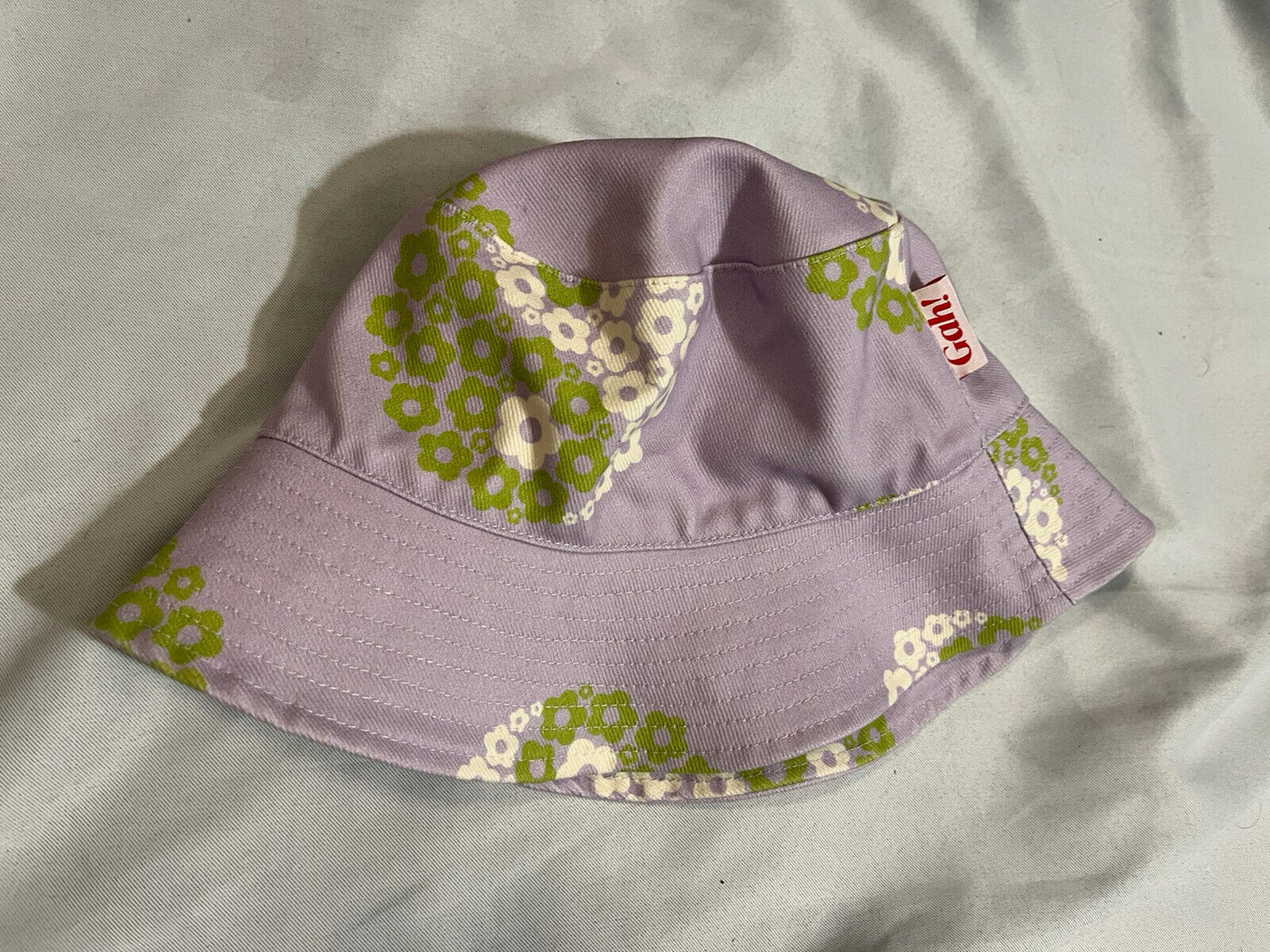 lisa says gah lavender floral print bucket hat us… - image 1