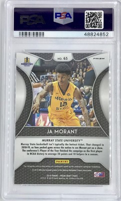 2019-20 Panini Ja Morant Prizm Pink Pulsar Rookie Rc PSA 9 Mint 