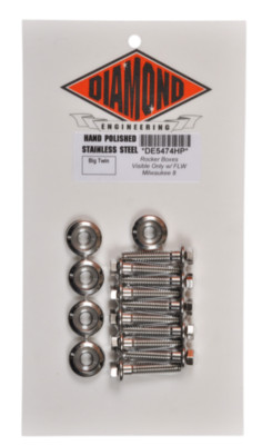 Diamond Engineering - DE5474HP - Rocker Box HD-Style Polished Stainless Engine