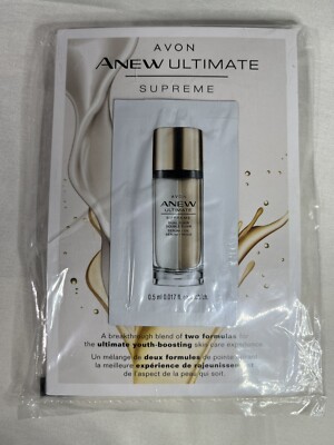 Avon Anew Ultimate Supreme Dual Elixir Sample Card .017 fl oz - Lot of 5