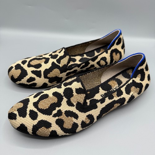 Rothy’s The Loafer Womens 9.5 Desert Cat Knit Slip On Shoes Round Flats - Picture 3 of 13