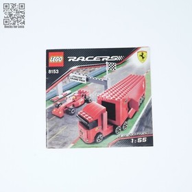 Lego Racers Set 8153 Ferrari F1 Truck & Race Car Complete With Instructions