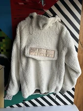 NAPA by Martine Rose Fleece Pullover Parka Light Beige Medium