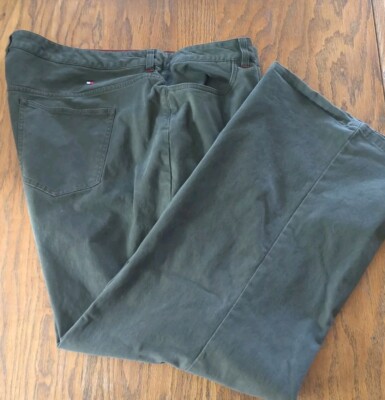 Tommy Hilfiger Woman Olive Green Dress/Casual Pants - Size 24 | eBay