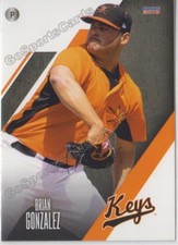 2018 Frederick Keys Brian Gonzalez RC Rookie Baltimore Orioles