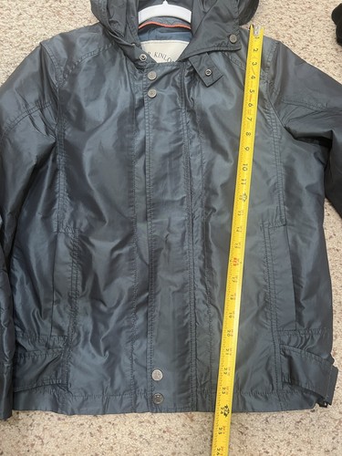 KINLOCH ANDERSON / SCOTLAND HOODED WINDBREAKER MEN Blue JACKET Lightweight S - Picture 13 of 16