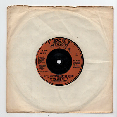 (B842) Stephanie Mills, Never Knew Love Like This Before - 1980 - 7 inch vinyl