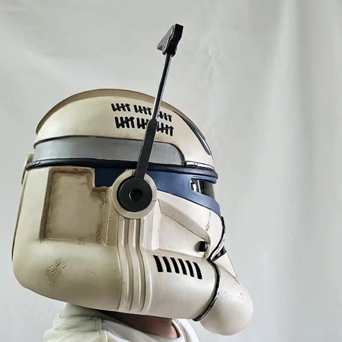Casco 1:1 Star Wars The Clone Wars Capitán Rex Cosplay Accesorios Máscara de resina Adultos - Imagen 12 de 19