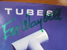 FEE WAYBILL HAND SIGNED VG++ 1980s Tubes Don't Want To Wait  SLEEVE ONLY 45
