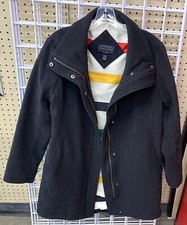 Pendleton Wool Coat Jacket Stripped Blanket Lining Women s Size Small Grey