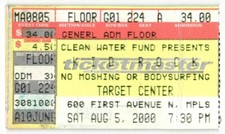 Vintage 2000 Kid Rock David Allan Coe Dope Concert Ticket Stub Minneapolis MN