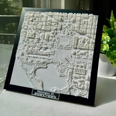Washington DC Modern Art 3D City Model | 10''x10''