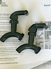 2  Rapak 5057-01A Urn Black Plastic Curved Spigot Free Shipping