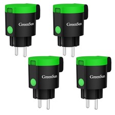 4x GreenSun WLAN Smart Steckdose Stromzähler Zeitschaltuhr …
