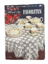J&P Coats & Clark's Old & New Favorites Book #285 Crochet Patterns Doilies 1952