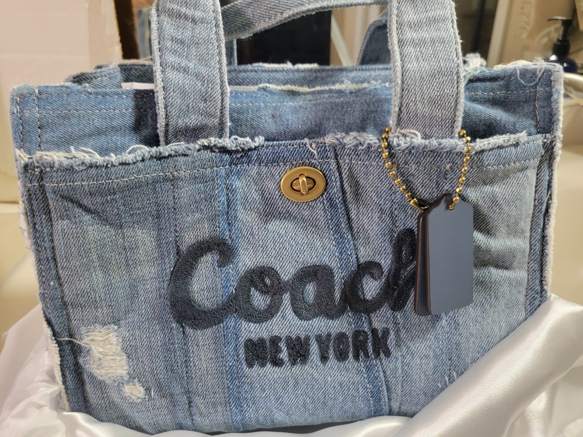 COACH Cargo Tote small Denim bag | eBay