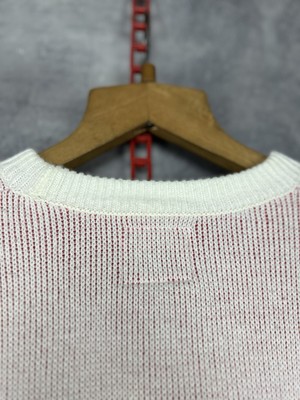 Supreme Nike Swoosh Sweater Knit SS19 Sz L White/Red | eBay