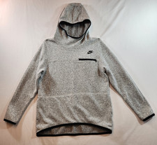 Nike Womens Cowl Neck Sweater Hoodie Fleece Heathered Gray Large No Size Tag